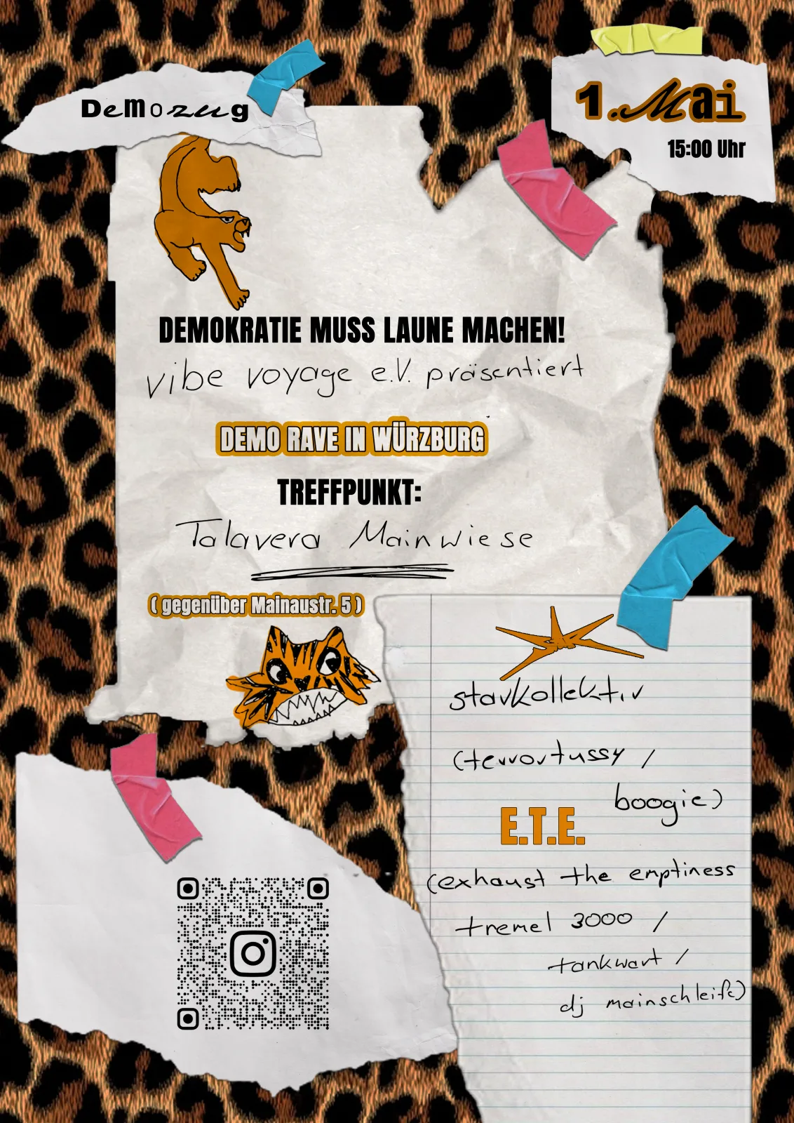 Poster — 1. Mai Flyer A6 (1. Mai Festival — Poster, Flyer & Event-Grafiken)