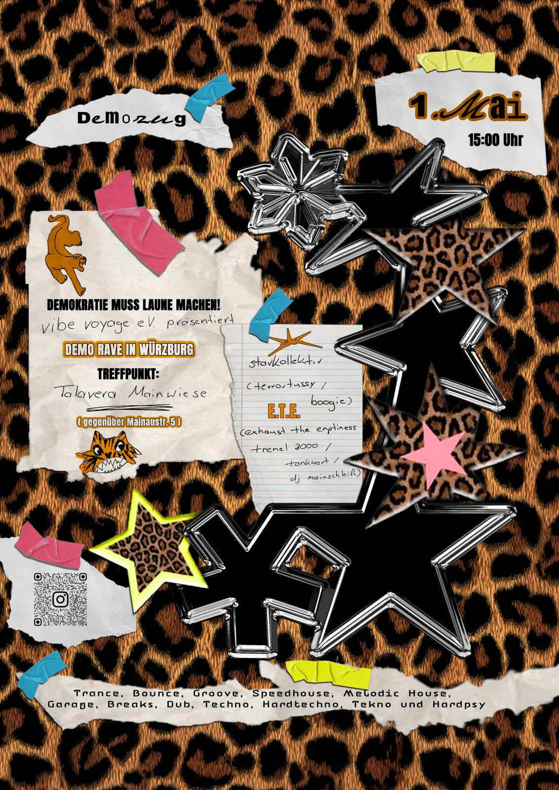 Poster — 1. Mai lineup Poster A2 (1. Mai Festival — Poster, Flyer & Event-Grafiken)
