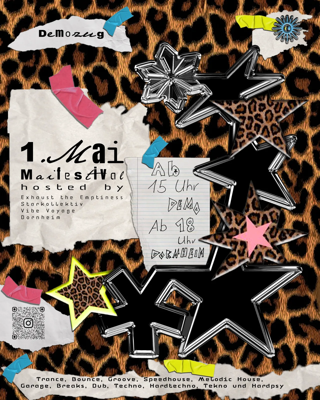 Poster — Instagram 1.mai (1. Mai Festival — Poster, Flyer & Event-Grafiken)