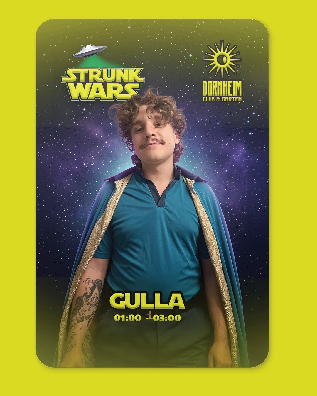 DJ-Karten — gulla post (STRUNK Cow Theme — Event-Kampagne über alle Kanäle)