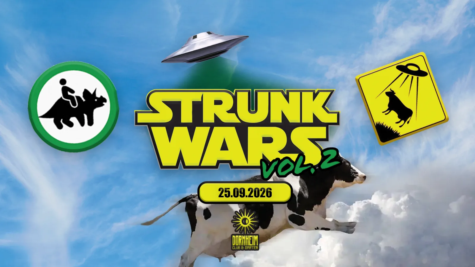 Event-Banner — Facebook-Event Bild Strunk (STRUNK Cow Theme — Event-Kampagne über alle Kanäle)