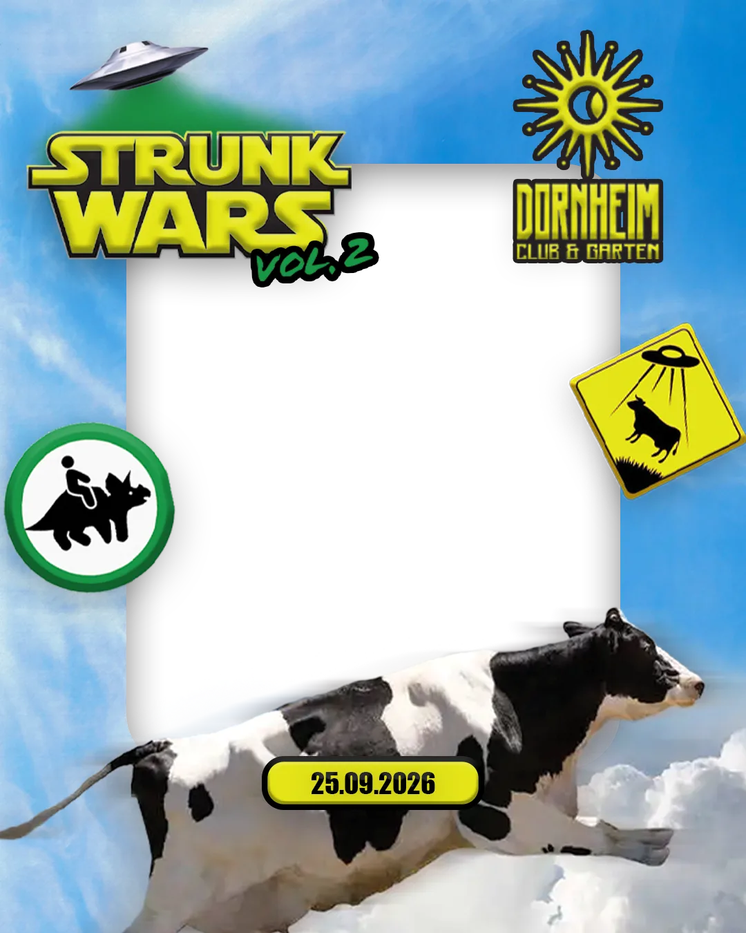 Video-Overlay — strunk overlay Video post (STRUNK Cow Theme — Event-Kampagne über alle Kanäle)