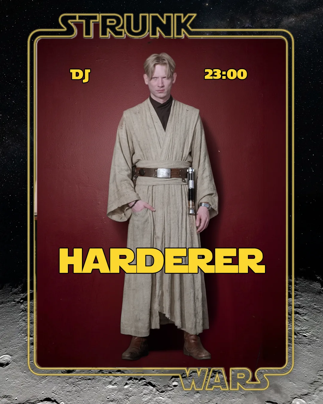DJ-Karten — HARDERER Dj Graphic H1 (STRUNK — Club-Reihe Visuals & Instagram-Feed)