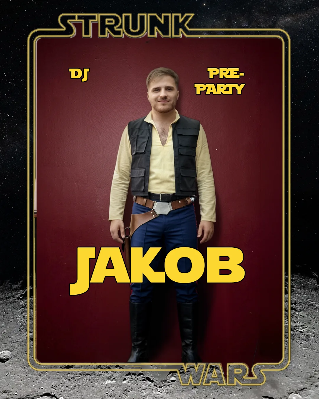 DJ-Karten — Jakob DJ Graphic H1 (STRUNK — Club-Reihe Visuals & Instagram-Feed)