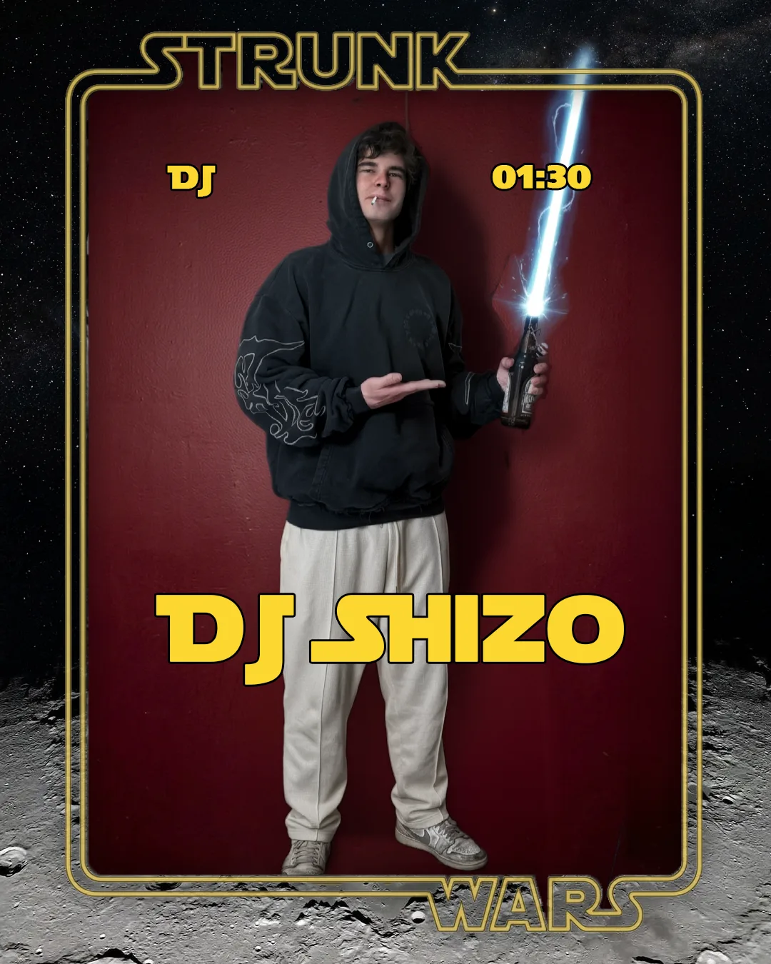DJ-Karten — Shizo DJ Graphic H1 (STRUNK — Club-Reihe Visuals & Instagram-Feed)