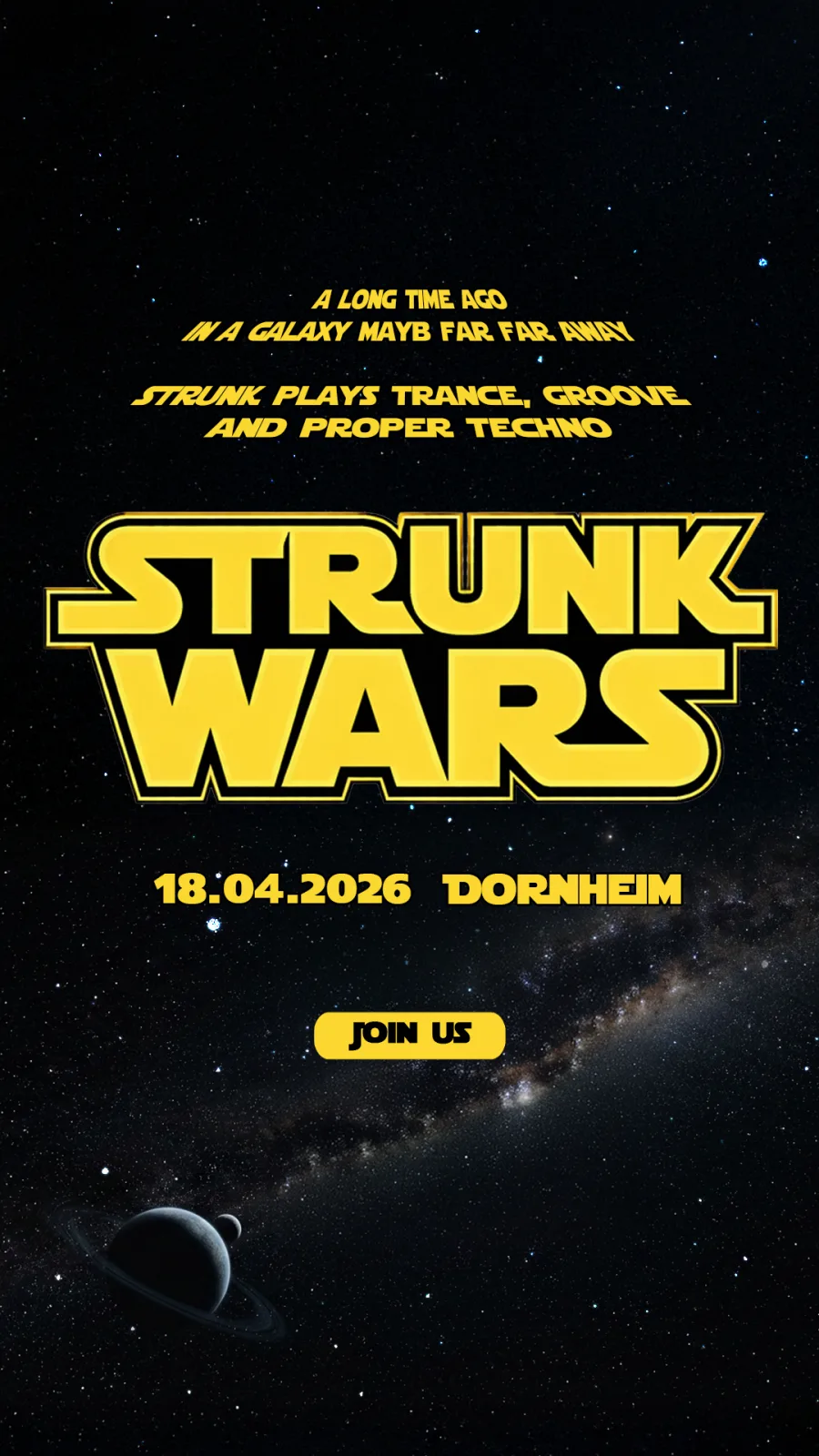 Story — Story Promo STRUNK (STRUNK — Club-Reihe Visuals & Instagram-Feed)