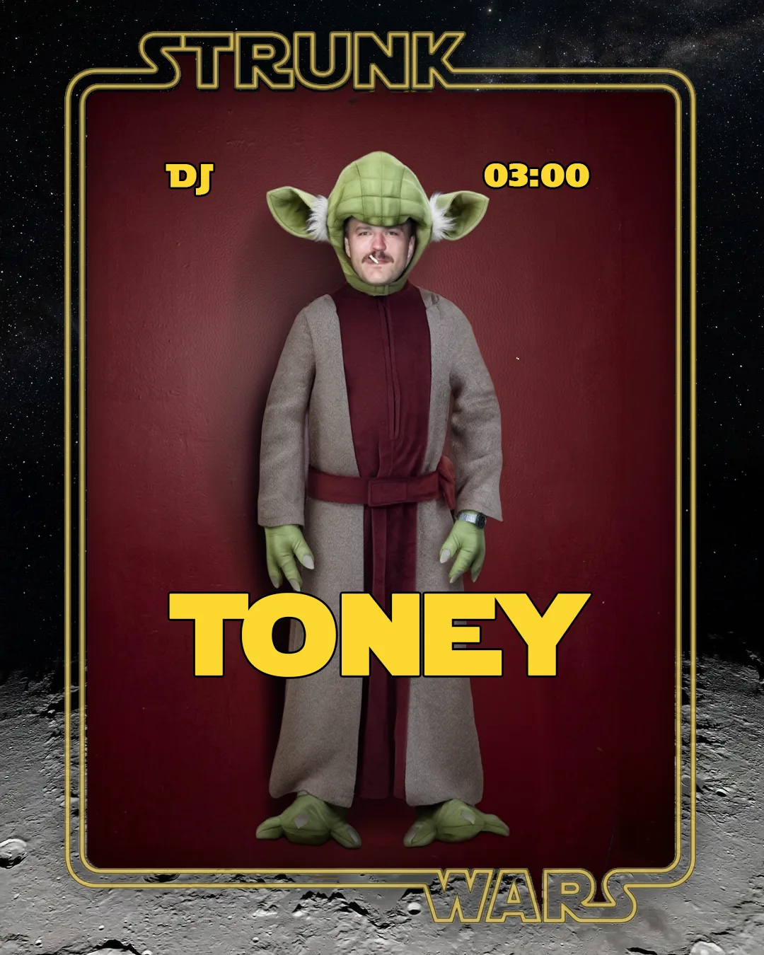 DJ-Karten — Toney DJ Graphic H1 (STRUNK — Club-Reihe Visuals & Instagram-Feed)